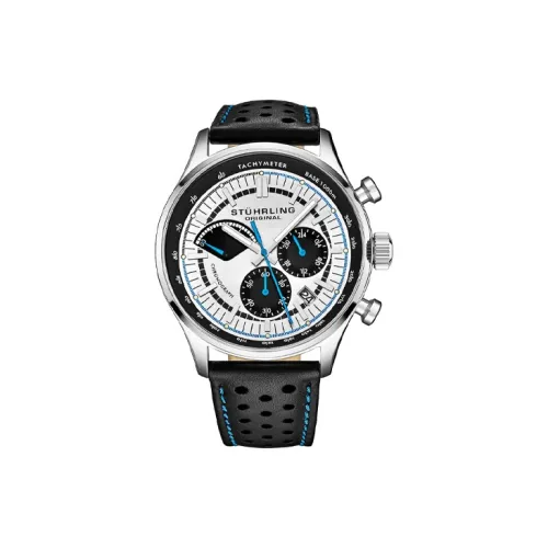 STUHRLING Кварцевый Movement Унисекс Monaco Collection Часы 42 мм Белые