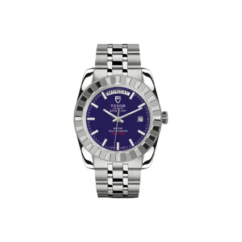 TUDOR Автоматический Механический Механизм Мужские Часы Classic Collection 41 мм Синий