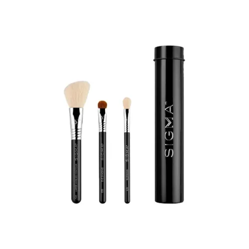 SIGMA BEAUTY Базовый Набор Кистей для Макияжа из Трех Кистей Черный
