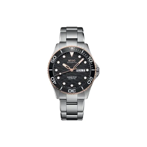 Mido Автоматический Механический Механизм Мужские Часы Leader Submariner 42,5 мм Черные