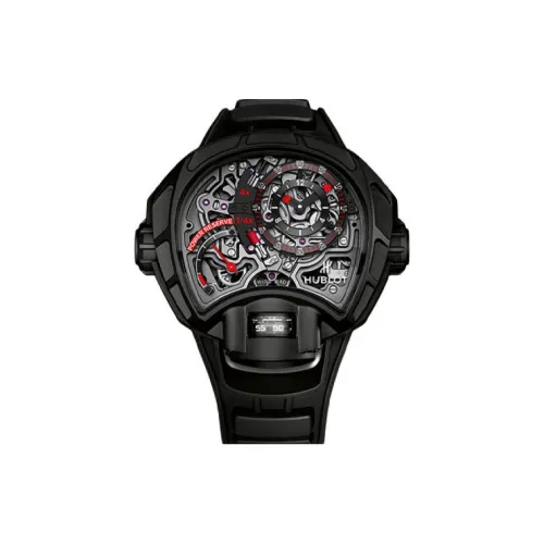HUBLOT Мужские часы MASTERPIECE с ручным заводом, механический, 51 мм, с открытым механизмом