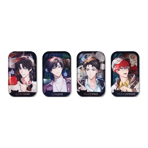 BEMOE 'Villa Мурмур Night Коллекция' Кошка Ухо FM Лазерный Светоотражающий Технология Жестяной Значок Мерч по IP