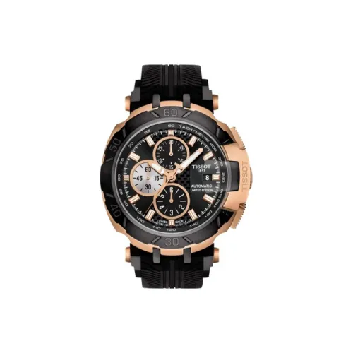 TISSOT Автоматический Механический Механизм Мужские Часы Race Collection 45 мм Черные