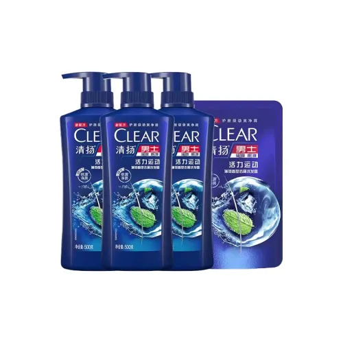 Прозрачный ACTIVE SPORTS Мята Мужской Шампунь Объемный и Пышный Сглаживающий Лечение Перхоти Блестящий 500г*3+200г