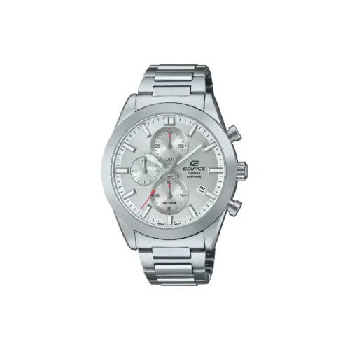 CASIO Кварцевый механизм нержавеющая сталь ремешок часы 48*41*10,5 мм мужские часы серебристый циферблат модель EFB 710D 7A