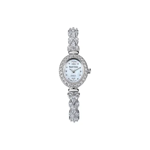 ROYAL CROWN RC Кварцевый механизм Женские часы 23мм*7мм Белый