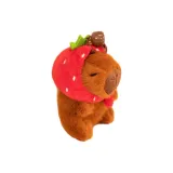 Мультяшная кукла с украшением [Клубничная шляпа Капибара]