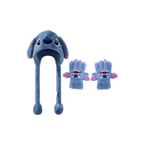 Disney Stitch Series Aerodynamic Шапки Кепки Glove Двухкомпонентный Набор Combo Set Аксессуары для кукол Шапки-бини