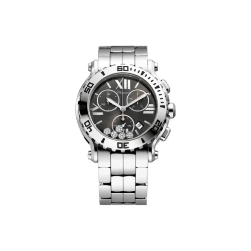 CHOPARD Happy Diamonds Кварцевый механизм Мужские часы Циферблат Серый Корпус из нержавеющей стали Ремешок из нержавеющей стали