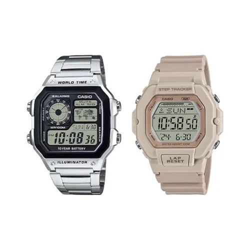CASIO G SHOCK Collection Кварцевый механизм Смола Ремешок Часы Унисекс Черный Циферблат Ae 1200WHD 1A LWS 2200H 4A