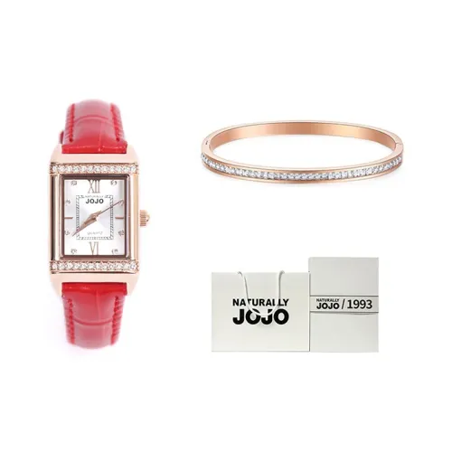 NATURALLYJOJO Кварцевый механизм жемчужная раковина цвет циферблат часов женские часы браслет ожерелье набор в подарочной коробке