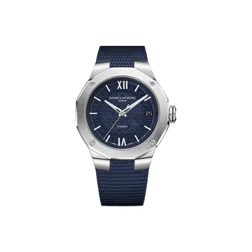 Baume Mercier Rivera Series Автоматический Механический Механизм Женские Часы Синий Циферблат