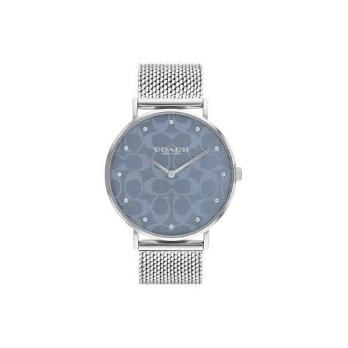 COACH Perry Collection Женские часы Кварцевый механизм Ремешок из нержавеющей стали 36 мм Синий циферблат 14000081