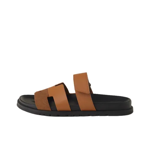 HERMES Chypre Слипоны Мужской Коричневый