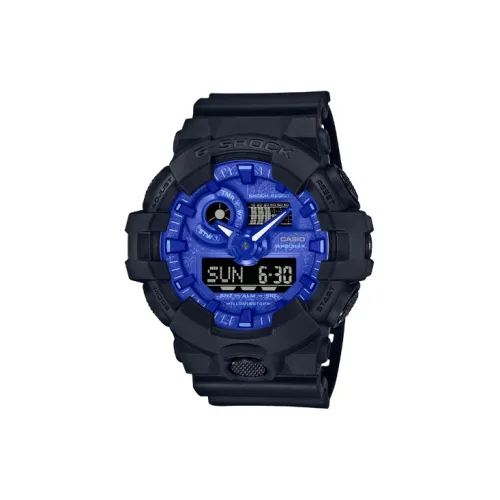 CASIO Кварцевый механизм Мужские часы Liquid Crystal/Analog Dual Display Series 57,5мм*53,4мм*18,5мм Синий