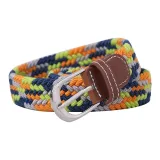 Полосы Зеленый Оранжевый Темно-синий Синий