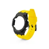 Углеродное волокно Метеорит Чехол + Желтый ремешок