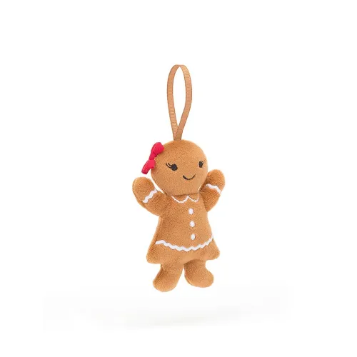 JELLYCAT Christmas series Цвет имбирного печенья Руби Куклы Плюшевый Брелок 10 см Высота