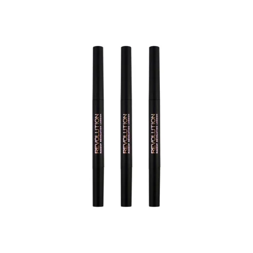 REVOLUTION BEAUTY Двойная головка карандаш для бровей натуральный 3 шт упаковка