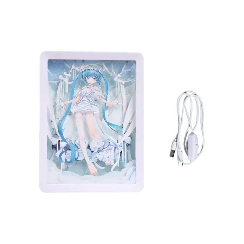 BEMOE Hatsune Miku 39 Future Promise 3D-эффект бумага Cutting лампа мерч по IP