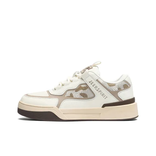 JEEP SPIRIT Водонепроницаемый Рекомендуемый рост Увеличение Низкий Топ Скейтборд Кроссовки Мужской Шаффлборд Белый