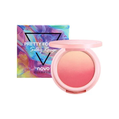 NOVO Сладкий Нежно-розовый Градиентный Румяна Палетка Корректирующий Тон Кожи Цвет Лиц