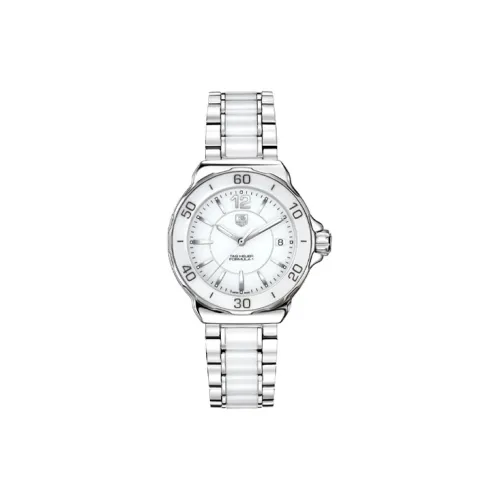 TAG Heuer F1 Collection Кварцевый механизм Женские часы 37 мм Белый циферблат Корпус из нержавеющей стали