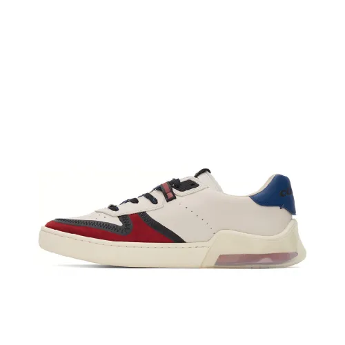 COACH CitySole Корт Низкий Топ Стильные Скейтбординги Мужской Красный Синий