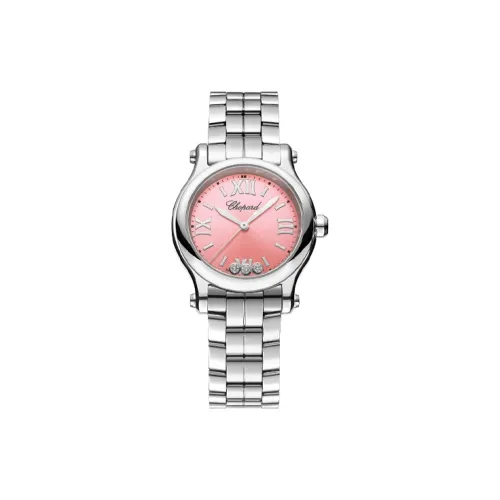 Chopard Кварцевый Movement Женские Часы из коллекции Happy Sport, 30 мм, розовые