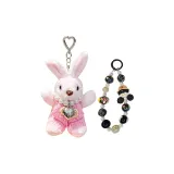 Трикотажные брюки с кроликом - розовый + подвесная цепочка + подарочная сумка + поздравительная открытка