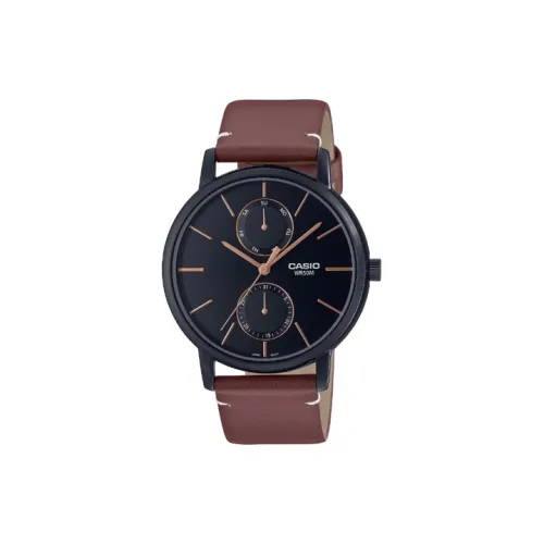 CASIO Standard Series Кварцевый механизм Естественная кожа Ремешок Часы Мужские Черный MTP B310BL 5AV