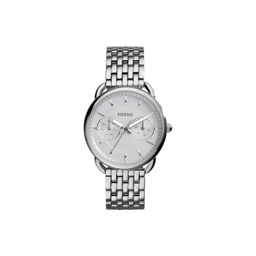 FOSSIL Tailor Collection Кварцевые Женские Наручные Часы Механизм Ремешок из Нержавеющей Стали 35 мм Белый Циферблат