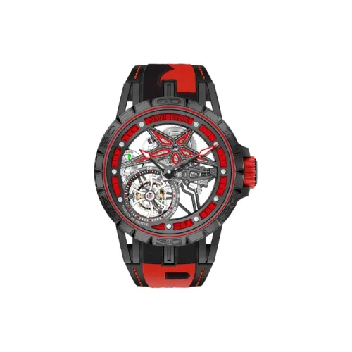 Roger Dubuis Мужские часы Kings Racing Series с ручным заводом, 45 мм, с механизмом, с черепом