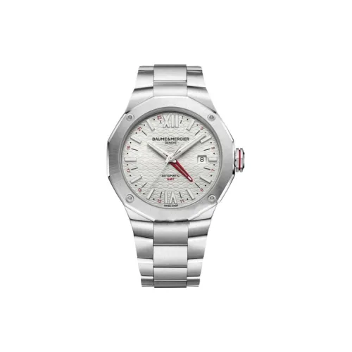 Baume & Mercier Автоматический Механический Механизм Мужские Часы Rivera Series 42 мм Серебряные