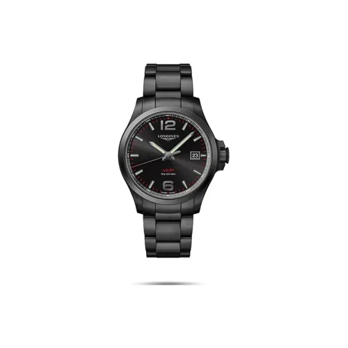 LONGINES Quartz Механизм Мужские часы Comcast V.H.P Series 43 мм Черные