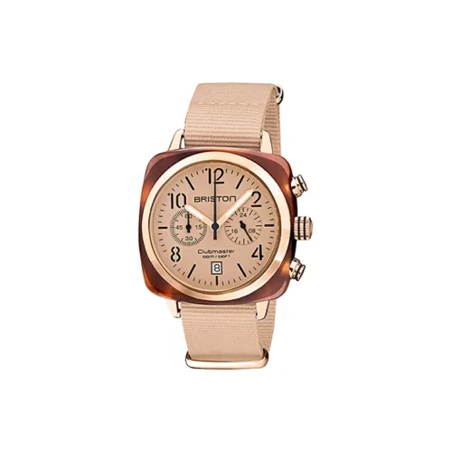 BRISTON Classic Collection Наручные часы Кварцевый механизм Нейлоновый ремешок Розовый циферблат часов Унисекс 20140 PRA T 36 NTN