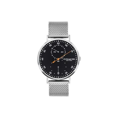 COACH Кварцевый механизм Мужские Charles Watch 41 мм Черный