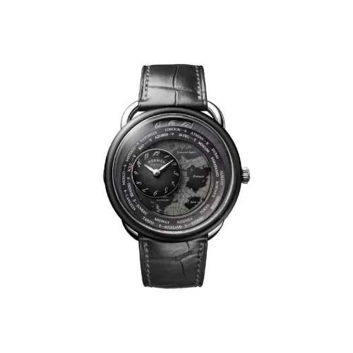 HERMES Автоматический Механический Механизм Мужские Часы 41 мм Черный