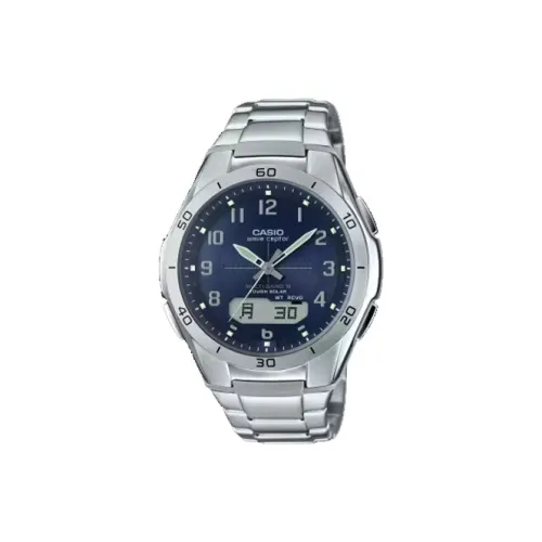 CASIO General Watch Солнечный механизм нержавеющая сталь ремешок мужские часы синий циферблат