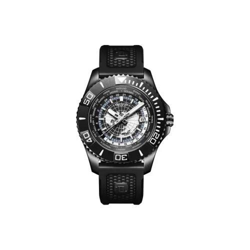 OBLVLO Автоматический механический механизм Часы Мужские Черный циферблат