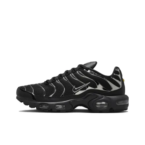 Nike Air Max Plus Дышащая Поддержка Низкий Топ Беговые кроссовки Женские Черный