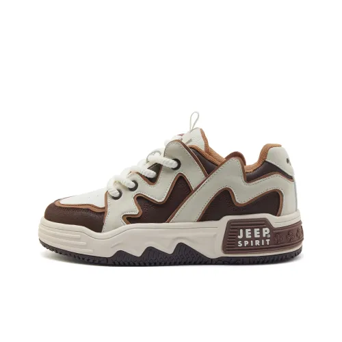 JEEP SPIRIT Устойчивые к истиранию Низкие кроссовки для скейтбординга Мужские Коричневые