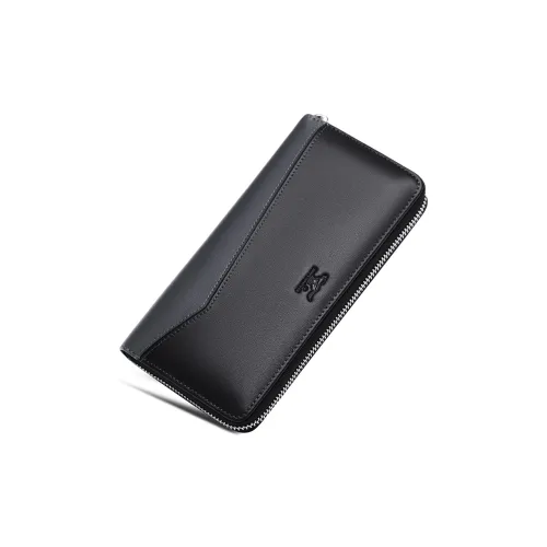 SEPTWOLVES Клатч из коровьей кожи мужской черный