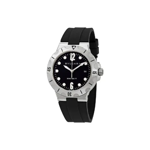 BVLGARI Автоматический Механический Movement Унисекс DIAGONO Часы 41 мм Черные