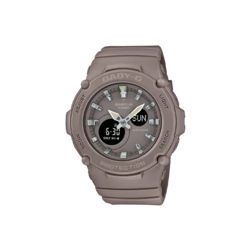 CASIO Baby G Collection Кварцевый механизм Смольный ремешок Женские часы Серый циферблат BGA 275 5A