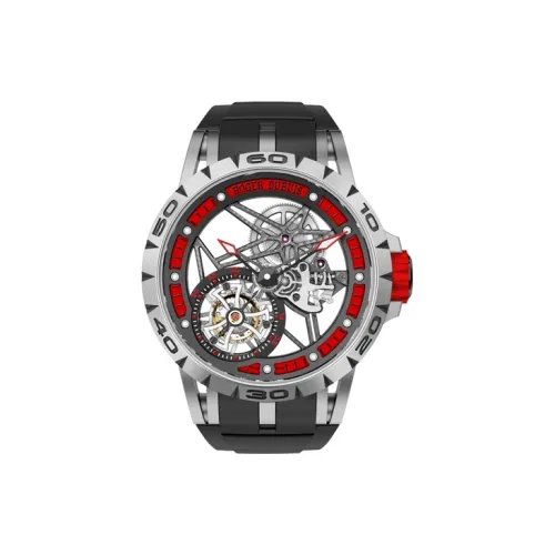 Roger Dubuis Мужские часы Kings Racing Series с ручным заводом, 45 мм, с механизмом, с черепом