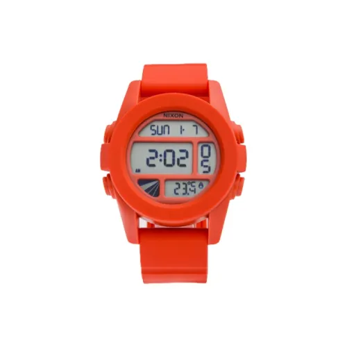 NIXON Watch Кварцевый механизм Пластик PC Ремешок 44 мм Серый циферблат Унисекс