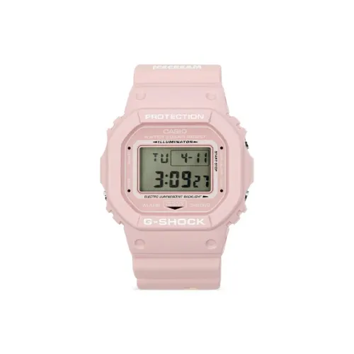 CASIO Кварцевый механизм Женская коллекция часов Блок Розовый