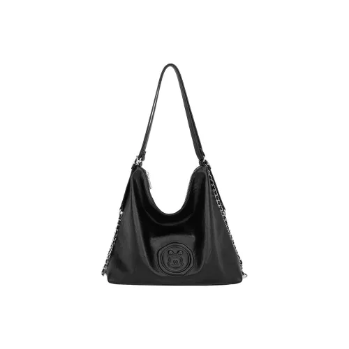 BOBDOG ПУ (полиуретан) Тоут Сумка Сумка для покупок Сумка на плечо Стандартная Женская Черная Серебряная