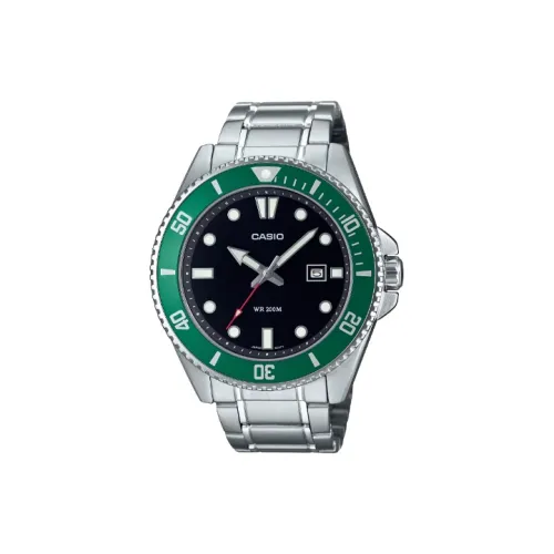 CASIO Full Metal Collection Disk Кварцевый механизм Нержавеющая сталь Ремешок Часы Мужские Черный циферблат